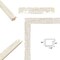 Slim White Creme Chabi Chic Farmhouse Rustic Picture Frame 14x18 frame